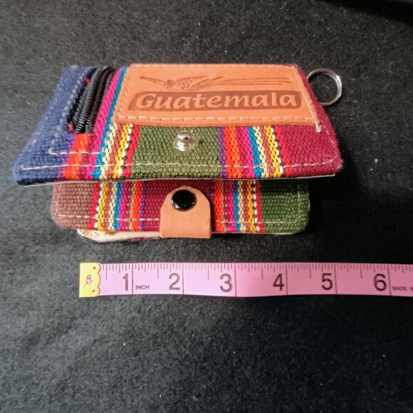 NWOT: Bundle Handmade Guatemalan Artisan Wallet & Coin Purse and Amulet Bag - Picture 7 of 16